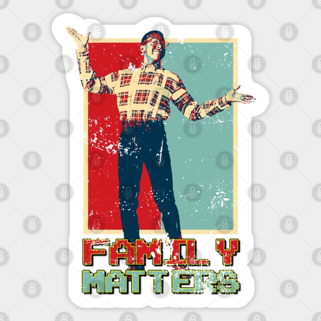 family matters retro Sticker by pepesankosong